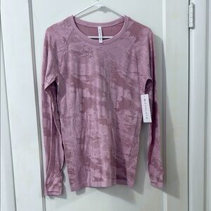 Athleta Delicate Pink Camo Long Sleeve